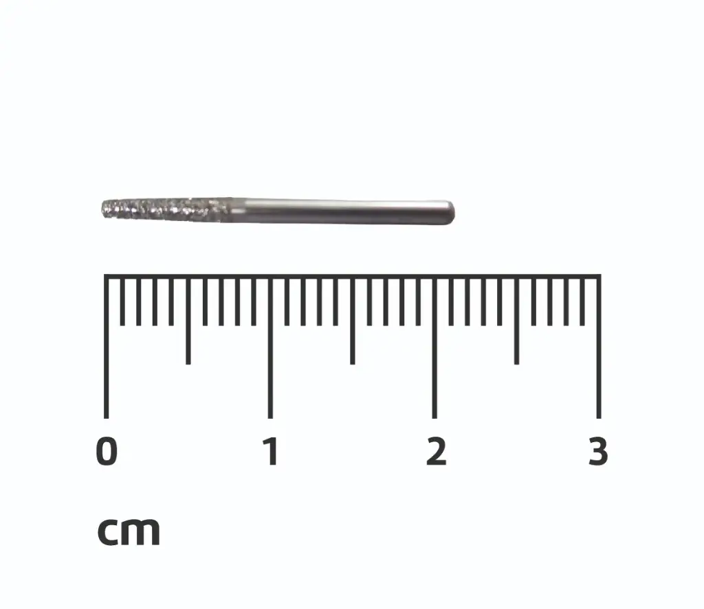 Turbine diamant fissure conique épais