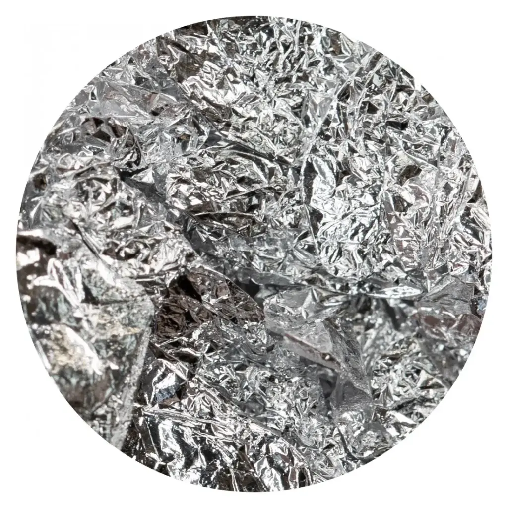 Abstract Bladgoud Pure Silver
