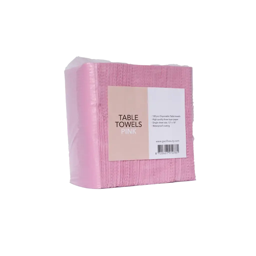 Nail Perfect Table Towel Pink