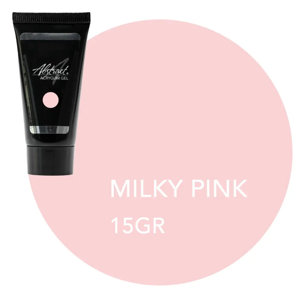 Abstract Acrygum Gel Tube Milky Pink 15gr
