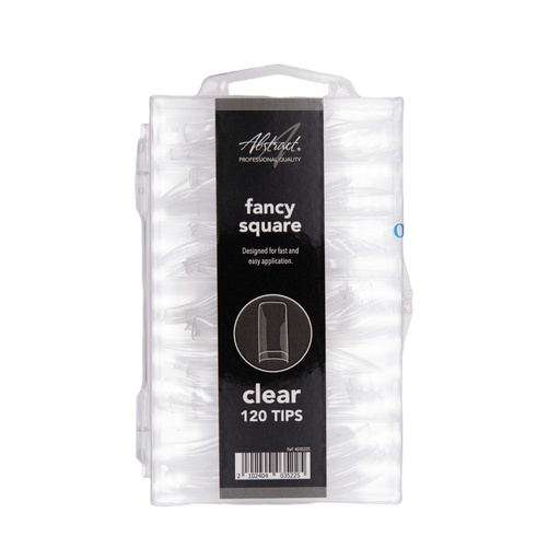 [4035225] Abstract Fancy Square Clear Tips (120Pc)
