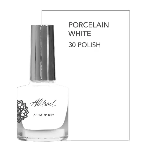 [2102103166213] Abstract Apply N' Dry Porcelain White 6ml