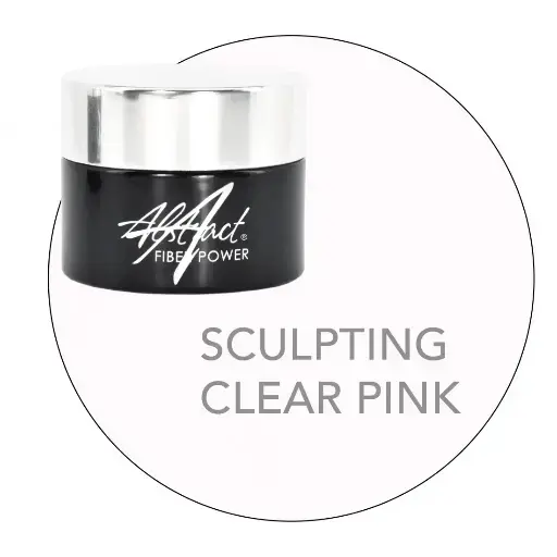 Abstract Fiber Power Gel Sculpting Clear Pink  