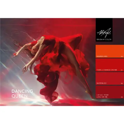 [C6] Abstract Brush N' Color Collection DANCING QUEEN 4 x 10ml