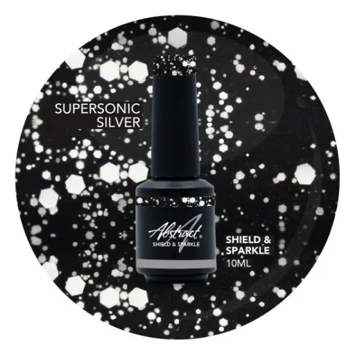 [2102512184990] Abstract Shield & Sparkle SUPERSONIC SILVER 10ml