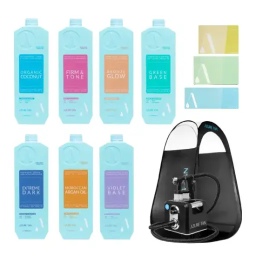 [72012] Deluxe Spray Tan Kit Azure Tan