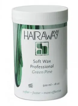 [O360011] Hairaway Softwax Green plastic pot 500ml