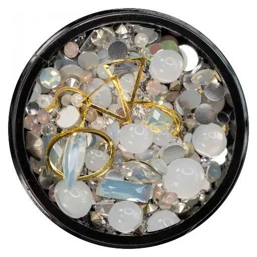 [56071] Abstract Jewelry Box Champagne