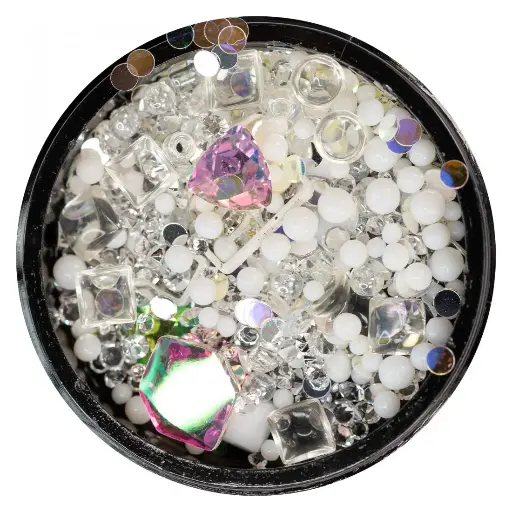 [76505] Abstract Jewelry Box Silver Lining