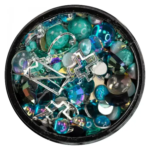 [56200] Abstract Jewelry Box Turquoise
